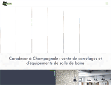 Tablet Screenshot of carodecor-carrelage.fr